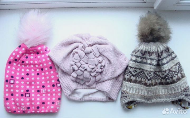 Шапки вязаные и меховые
