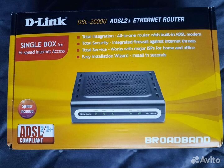 Маршрутизатор D-Link DSL-2500u