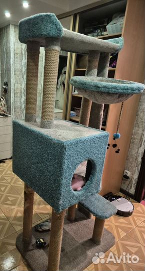 Когтеточка домик для кошки бу