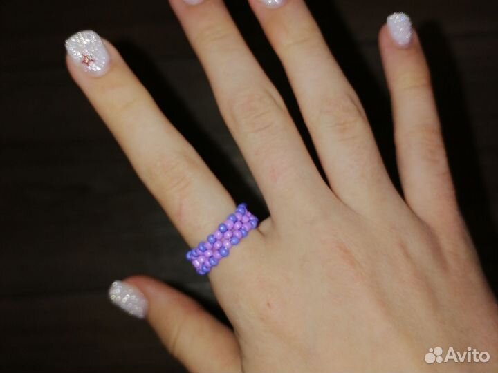 Кольцо из бисера