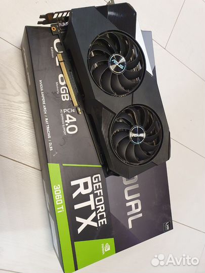 Видеокарта Asus rtx 3060ti dual