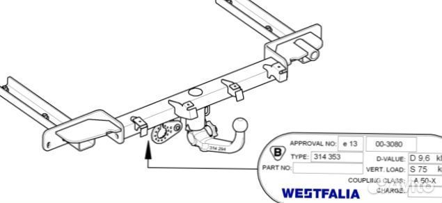 Фаркоп Opel Astra J универсал 2010-2016