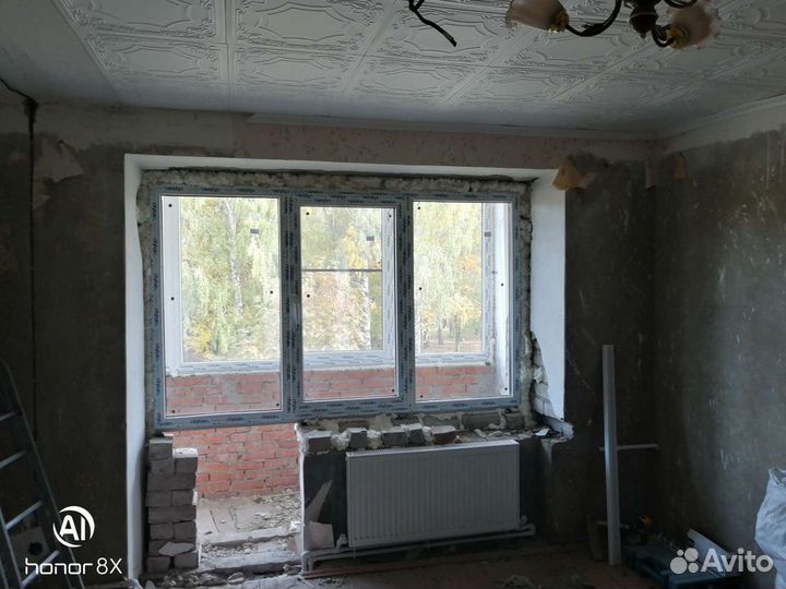 Окна пластиковые для комнаты и двери алюминиевые