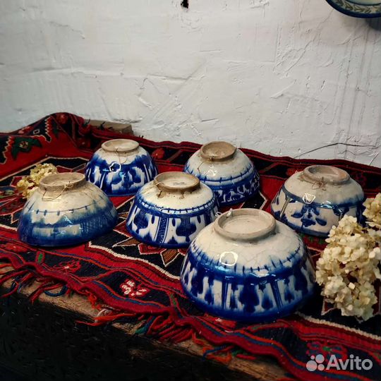 Антикварные керамические тарелки Персия XIX век