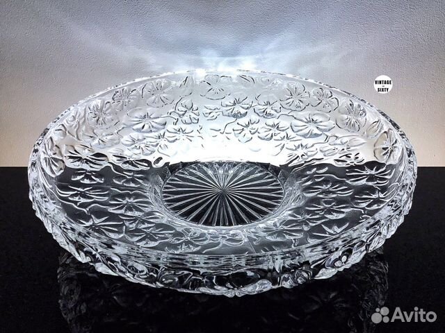 Блюдо хрустальное, Чехословакия, 60-70-е гг