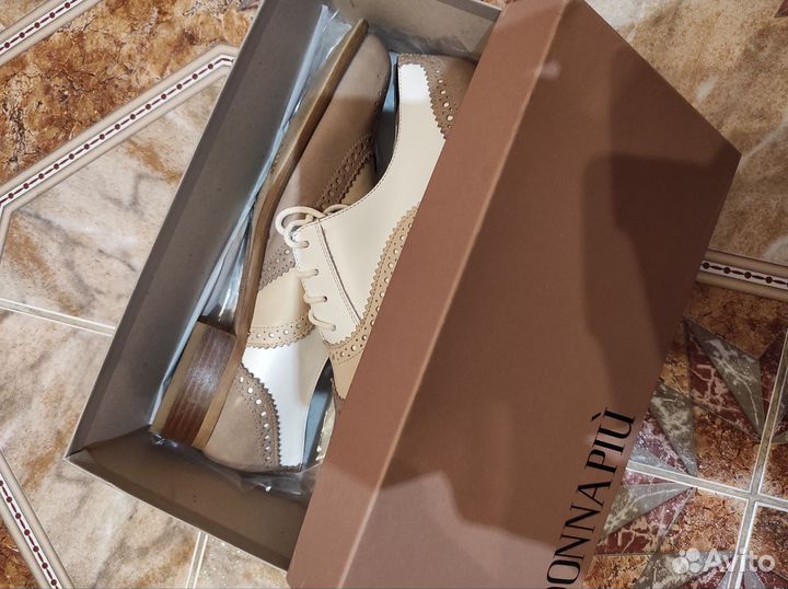 Ботинки туфли броги Donna Piu hand made р-р 39