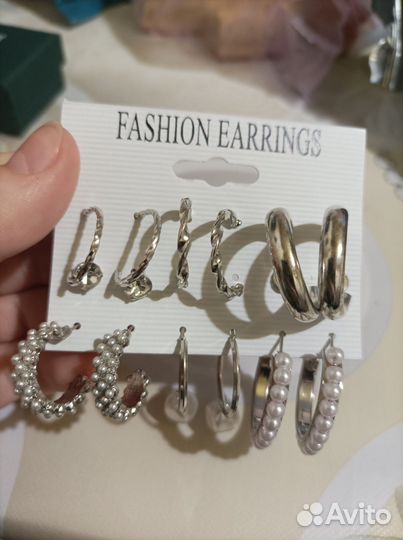 Серьги бижутерия
