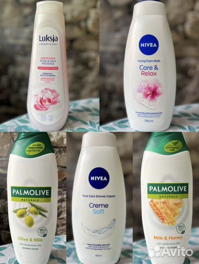 Гели для душа Palmolive, Nivea