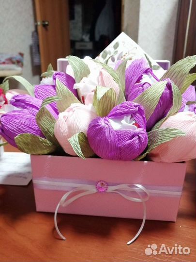 Букеты из конфет, чая