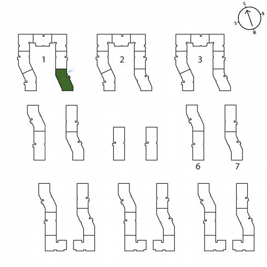 2-к. квартира, 63,6 м², 3/3 эт.