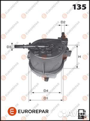 Фильтр топливный peugeot 206/citroen C3/ford FI