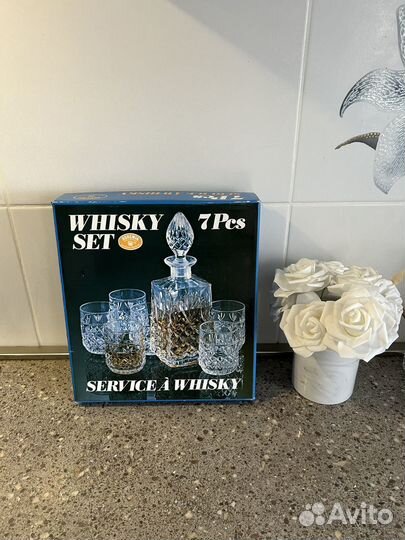 Набор для виски, хрусталь, Bohemia новый