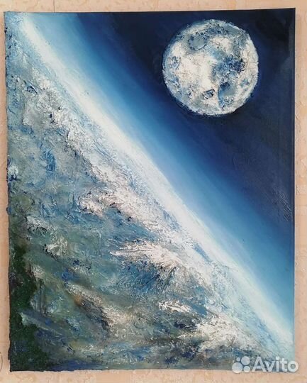 Картина декор интерьер текстурная масло 40*50