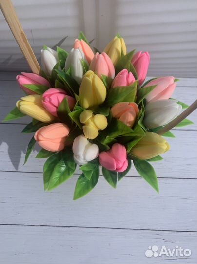 Мыло ручной работы букеты в корзинках