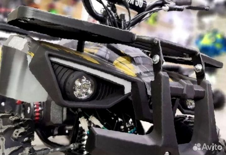 Детский квадроцикл Mini Grizlik X16 (PS) желтый