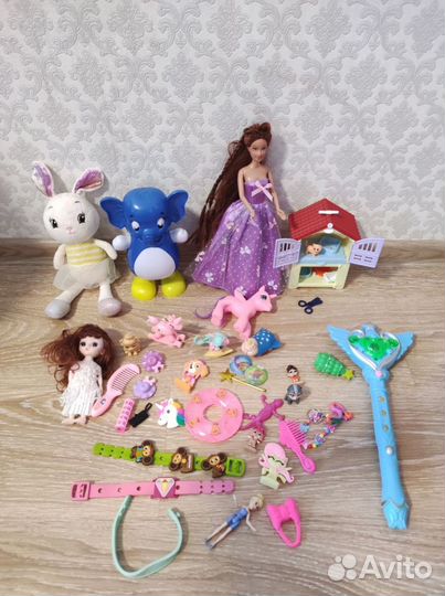 Детские игрушки пакетом для девочки