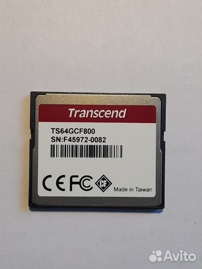 Карта памяти CF 64GB Transcend