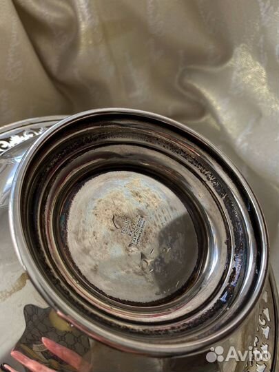 Винтажная конфетница. Англия. Silver pl