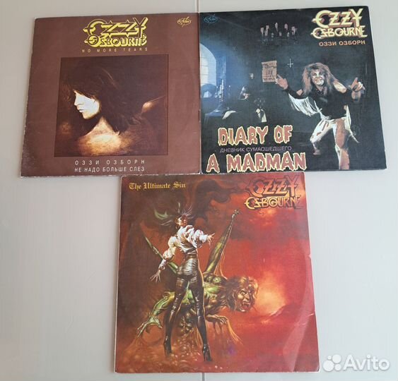 Виниловые пластинки Ozzy Osbourne 3 lp один лот