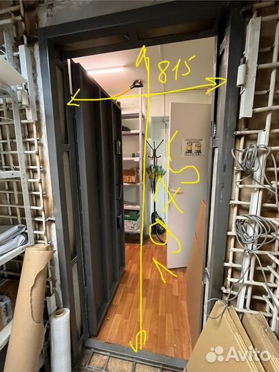 Металлическая дверь бу