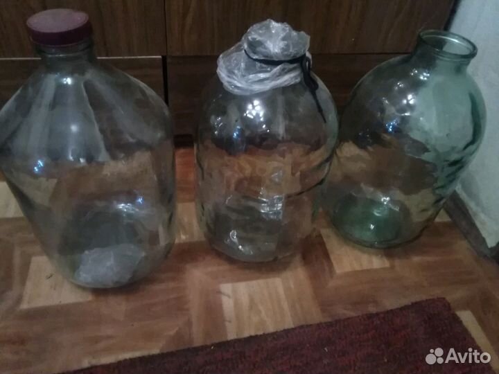 Бутыль 10л, 20 л из стекла