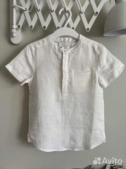 Jacadi 110 рубашка белая