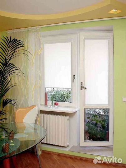 Балкон пластик в 5 этажку, балконный блок