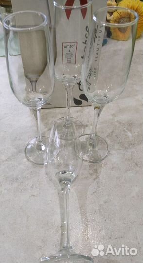 Фужер, бокалы для шампанского, 4шт