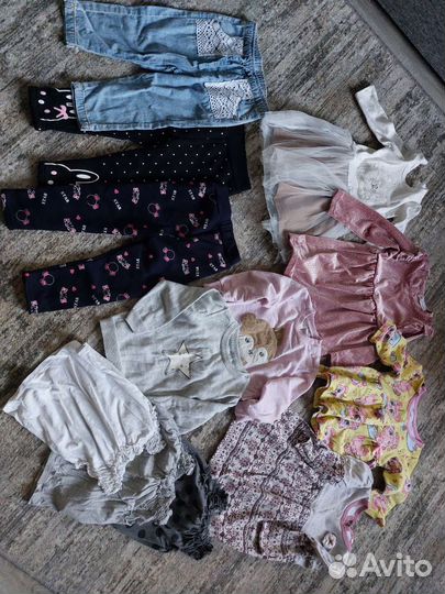Детские вещи пакетом для девочек 80