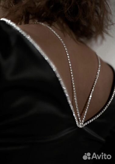 Кофта топ с декором из страз