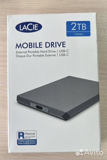 Внешний жесткий диск 2Tb Lacie Mobile Drive USB-C