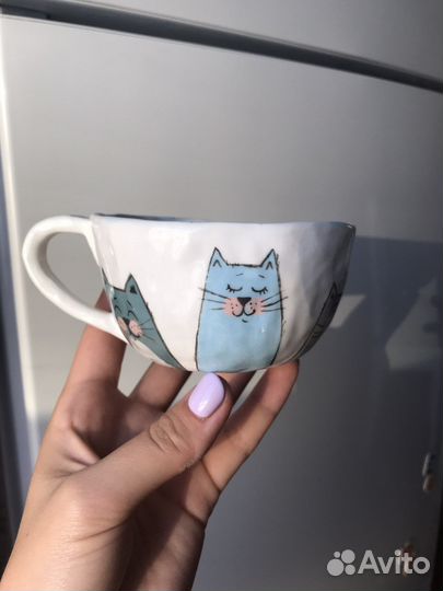 Кружка ручной работы котовская керамика