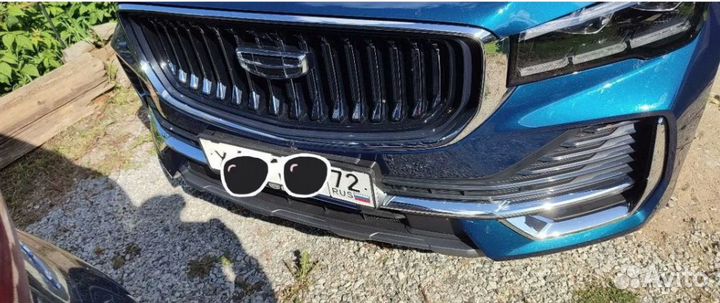 Адаптер рамки госномера Geely Monjaro перед + зад