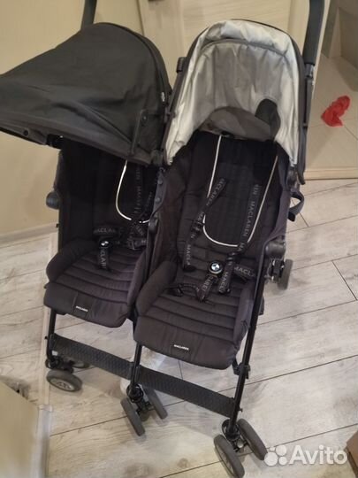 Прогулочная коляска для двойни maclaren BMW