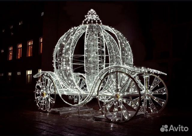 Уличные объемные новогодние световые фигуры