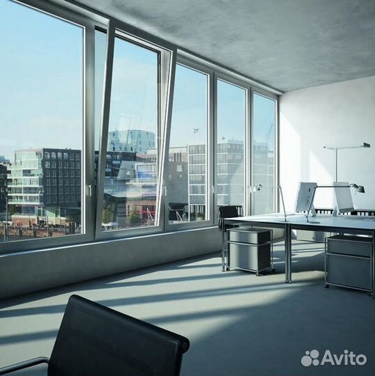 Окна алюминиевые