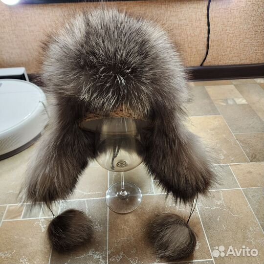 Шапка ушанка женская натуральный мех