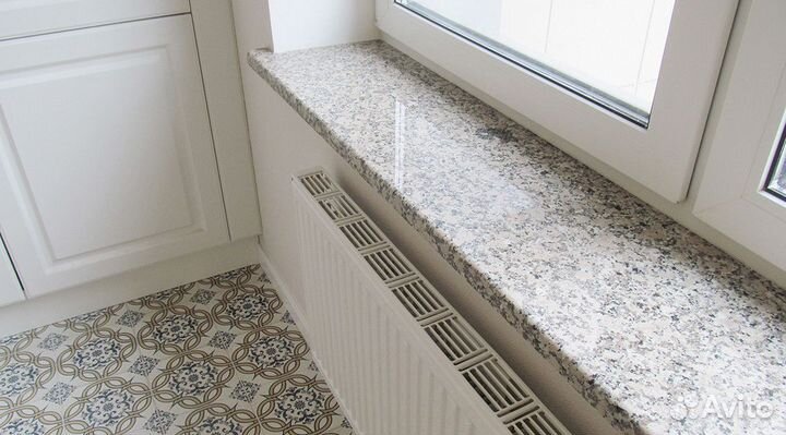 Подоконник из искусственного камня под заказ