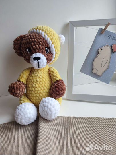 Мишка вязанный