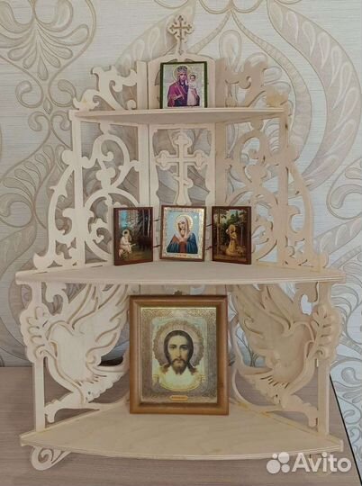 Лучший Подарок. Угловая полка для икон. Иконостас