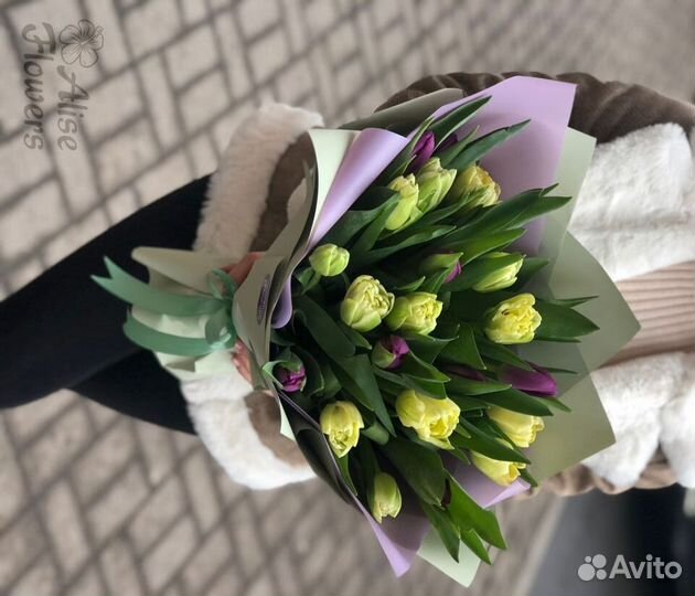 Букет из 15, 25,31 и 51 Тюльпанов Букет Москва