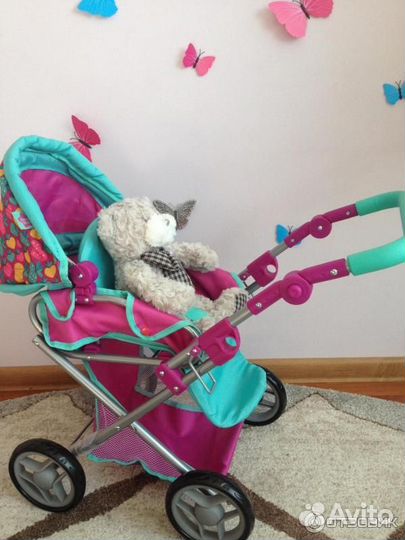 Коляска для кукол demi star 2 в 1