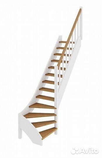 Деревянная лестница лс-07м/1 под покраску