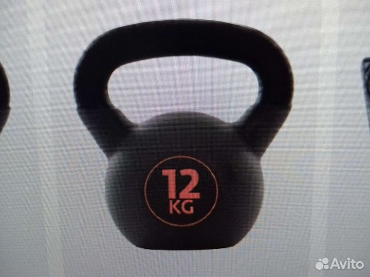 Гиря 12 кг и 2 гантели 4 кг