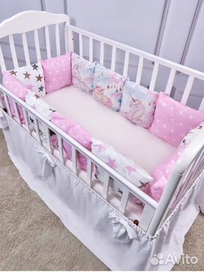 Бортики в детскую кроватку