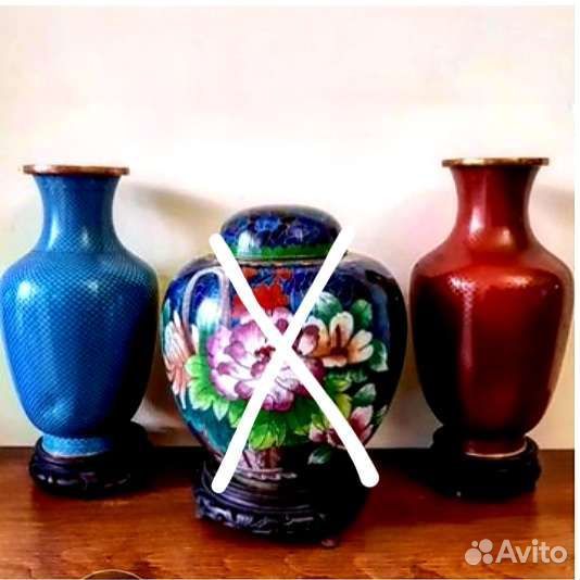 Вазы для цветов. Клуазоне