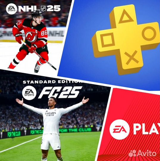 Подписки ea и ps plus 7654 пс 5 и пс 4 5h6