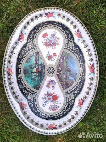 Поднос СССР, металлический, винтажный