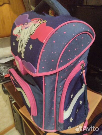 Рюкзак (школьный портфель) с мешком для обуви