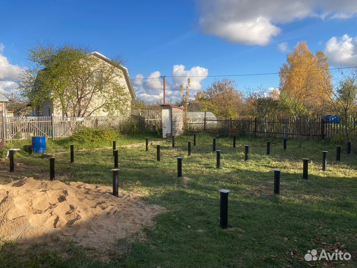 Винтовые сваи Монтаж фундамента на винтовых сваях